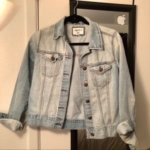 Light wash denim jacket